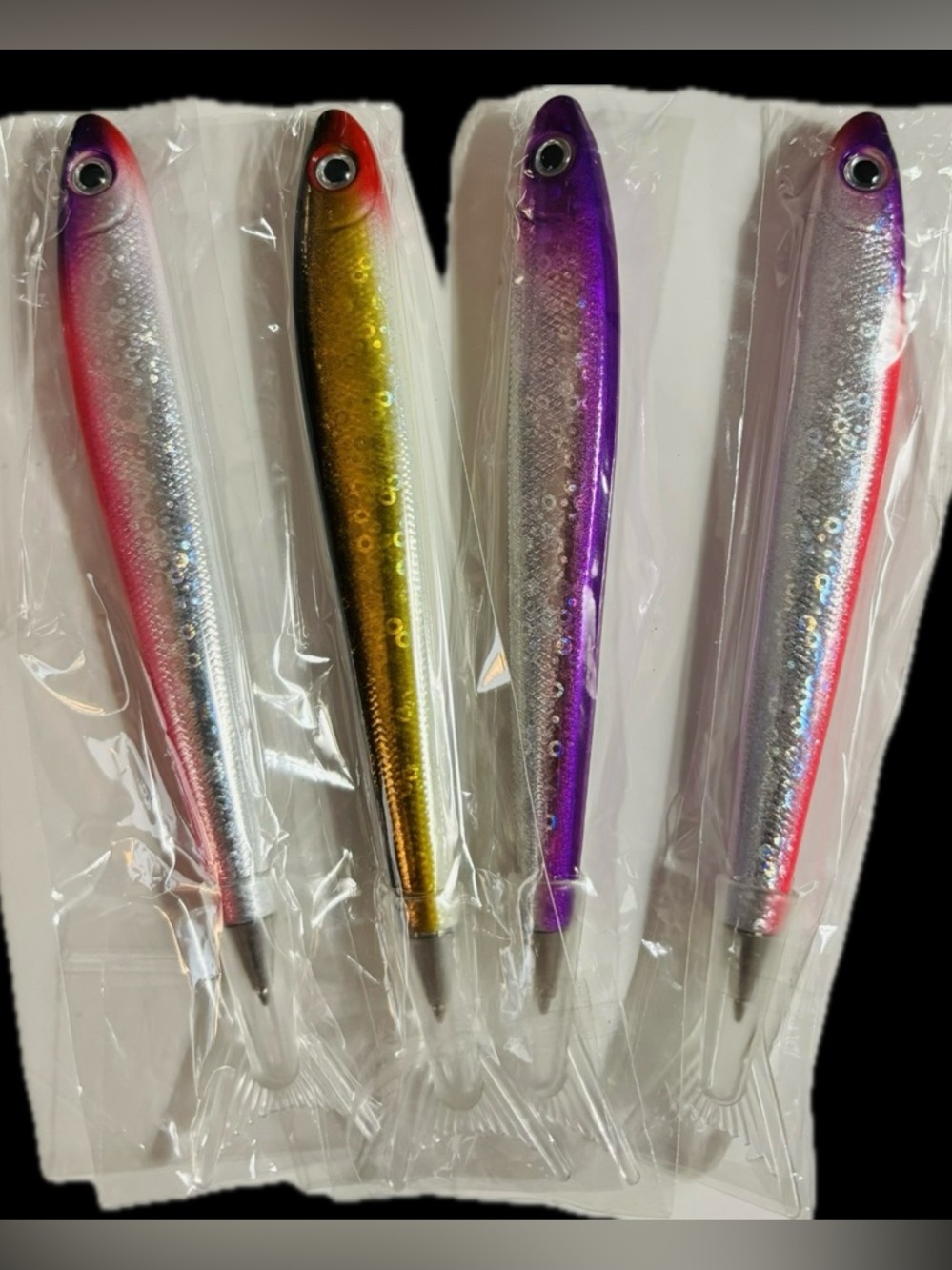 NIP Fish Pens - (Purple, Gold, Pink/Silver)